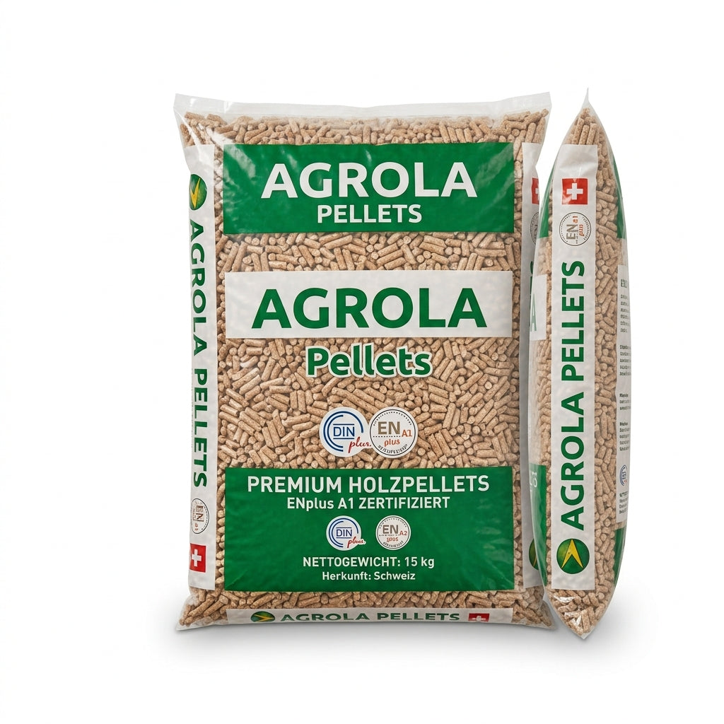 AGROLA Holzpellets Premium – 1 Palette mit 66 Säcken à 15 kg (990 kg)